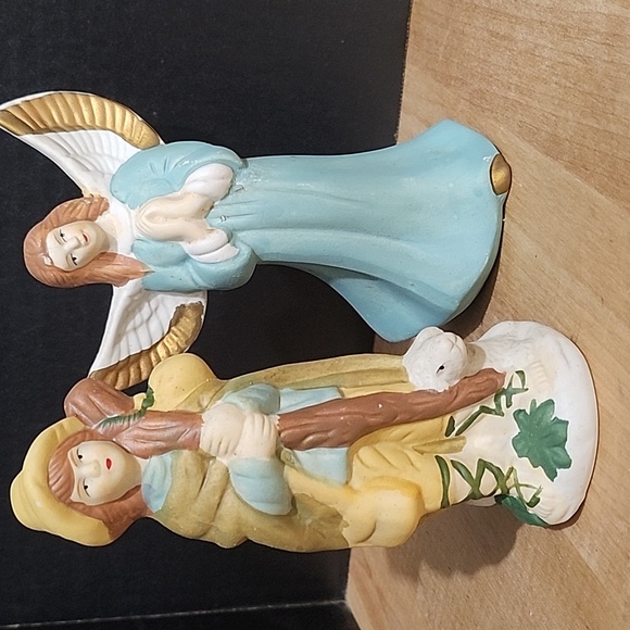 VTG 11-Piece Hand-Painted Porcelain Nativity Set, Baby Jesus Christmas Religious - Picture 5 of 12